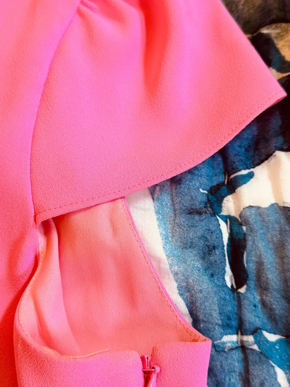 J. Crew Bright Pink Button-Front Midi Dress